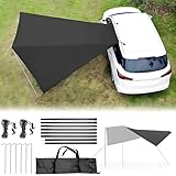 LZBCIXA Car Awning Camping Tent for Toyota 4Runner 2000–2025, Portable Water-Resistant Sunshade Shelter Easy-Setup Outdoor Car Camping Shade for Beach, Travel & Road Trips
