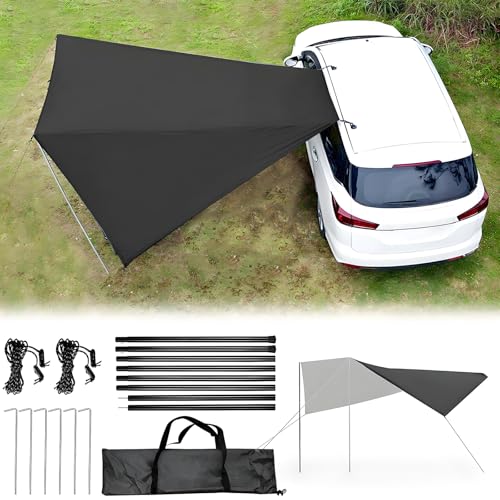 LZBCIXA Car Awning Camping Tent for Subaru Outback 1995–2025, Portable Water-Resistant Sunshade Shelter Easy-Setup Outdoor Car Camping Shade for Beach, Travel & Road Trips