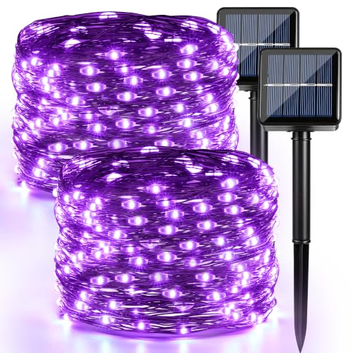 Brizled Solar Halloween Purple Fairy Lights Outdoor Halloween String Light