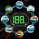 WODHMIEY Head Up Display Car HUD, Tachimetro HUD Universale per Auto, Cavo USB Plug and Play Tachimetro Digital GPS LED con Caratteri di Grandi Dimensioni per Tutti i Veicoli (Verde MPH)