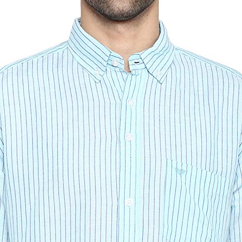 Image of Red Tape Men's Striped Regular Fit Casual Shirt