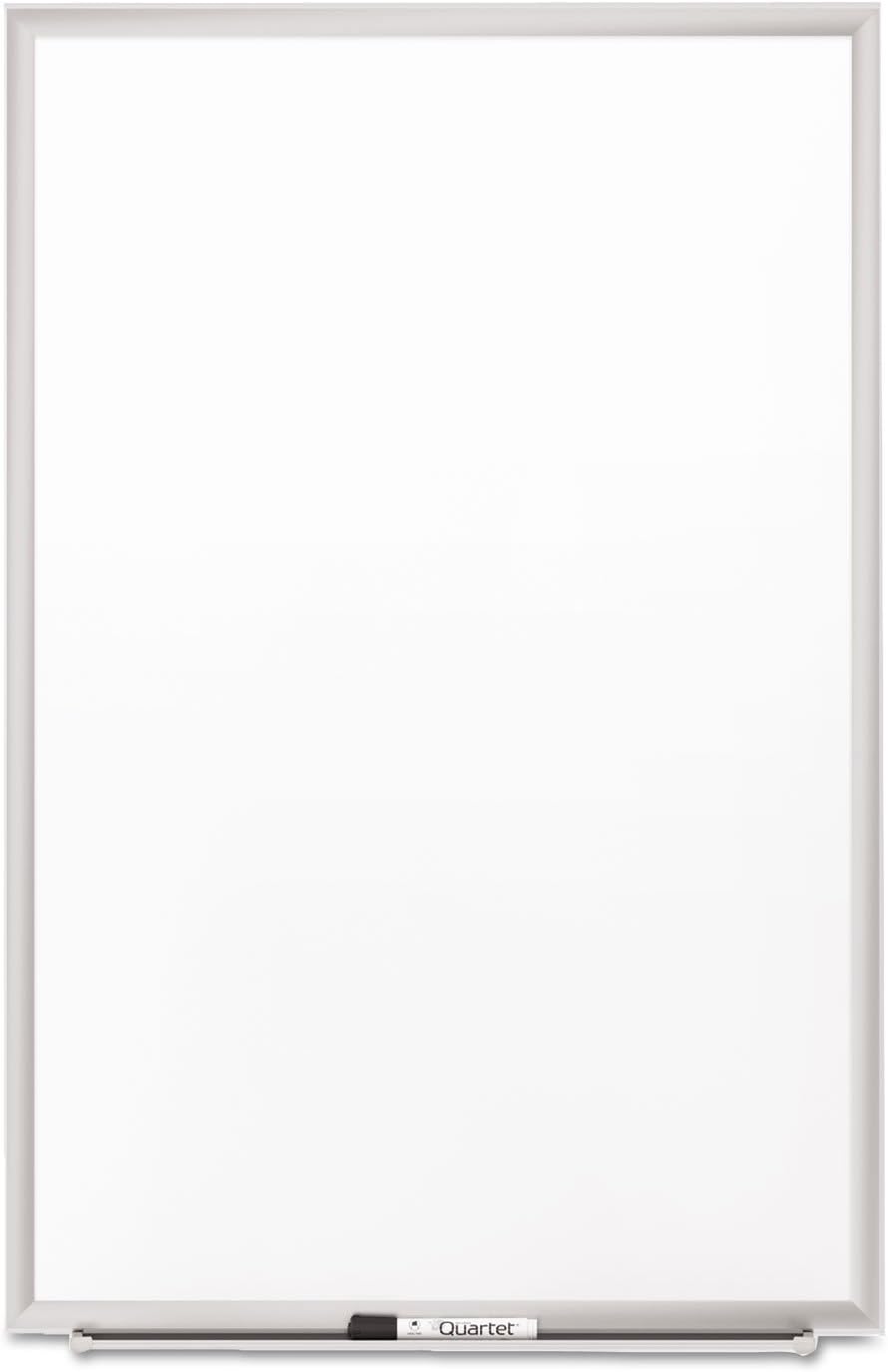 Quartet 2543 Porcelain Board, 3-Ft x2-Ft, White Surface/Aluminum Frame