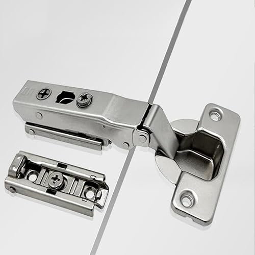 Miniatura 1 de 1 par (2 unidades) bisagras de puerta de gabinete de cocina de cierre suave para gabinete de marco de cara, apertura de 105 grados, cierre