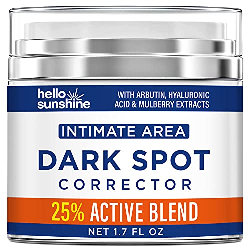 Intimate Area Dark Spot Corrector Cream, Dark Spot Corrector for Face, Body, Bikini and Sensitive Areas - Dark Spot RemÐ¾ver with Arbutin, Hyaluronic Acid and Mulberry Extract - 1.7 OZ