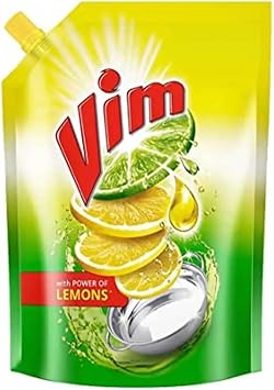 Vim Dishwash Liquid Gel Lemon, 900 ML...Unique..., 30.43 Fl Oz Pack of 1