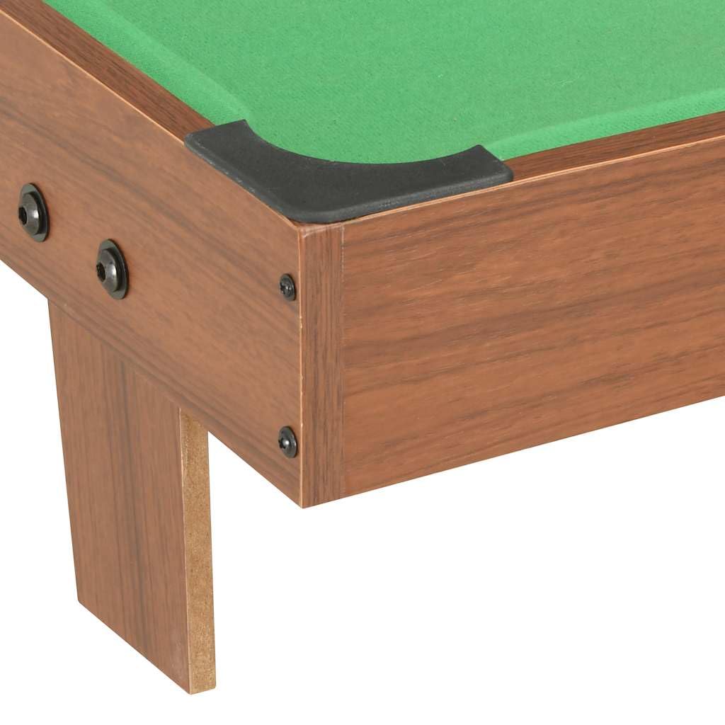 Mini tavolo da biliardo da 3 piedi, 92 x 52 cm, in MDF nero e verde, con stecca da biliardo, gesso triangolare, accessorio per gioco ricreativo, soggiorno, sala hobby