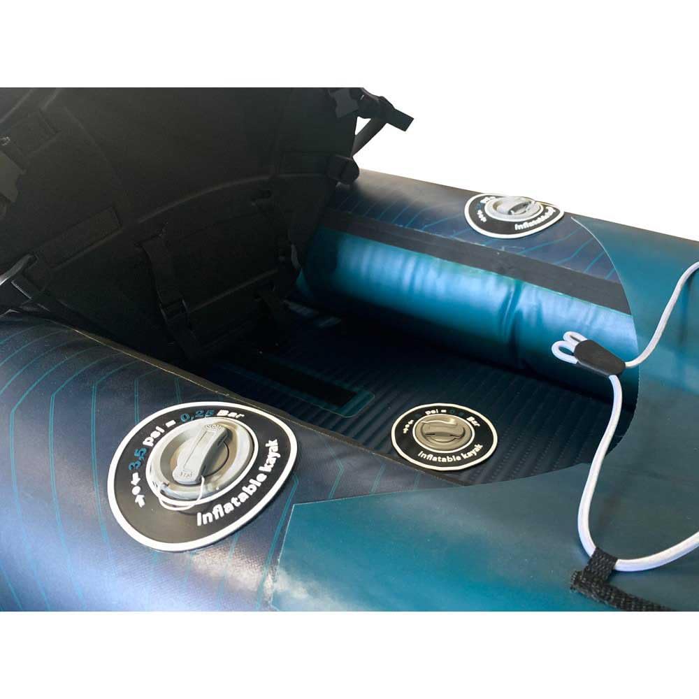 Kayak Gonflable Wattsup COD 2 Places - 410x85 cm (13'4" x 33") - PVC laminé + Dropstitch - Pack Complet - Max 220 kg