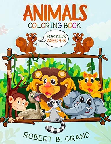Animals Coloring Book: for Kids Ages 4-8 (Creative and Smart kids) image 3