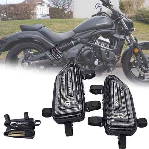 Myyduo FOR Vulcan S 650 vulcan s650 2014-2024 2025 EVA Hard Shell Waterproof Side Bag Triangle Bag Hanging Bag for Motorcycles Easy to Install Saddle Bags