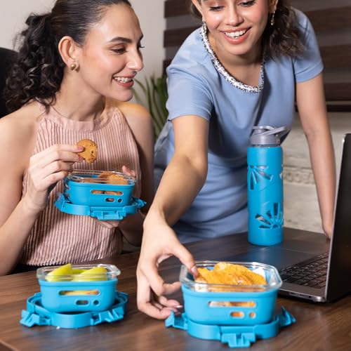 Image of GLASAFE Glass Lunch Kit (Tranquil Teal, Lunch Kit Lite)