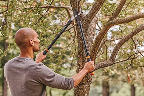 Fiskars Bypass-Astschere für frisches Holz, Antihaftbeschichtet, Gehärteter Präzisionsstahl, Länge: 81 cm, Schwarz, L11, 1027541 – Ansicht 3