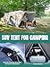 Niphean SUV Tent, 2 Mins Fast Setup Inflatable SUV Tents for Camping, Car Tent with Multi Room for 2/4/6 Person/Family, PU 3000mm Waterproof & UPF 50+ Silver Coated for Family Camping Hiking Parties