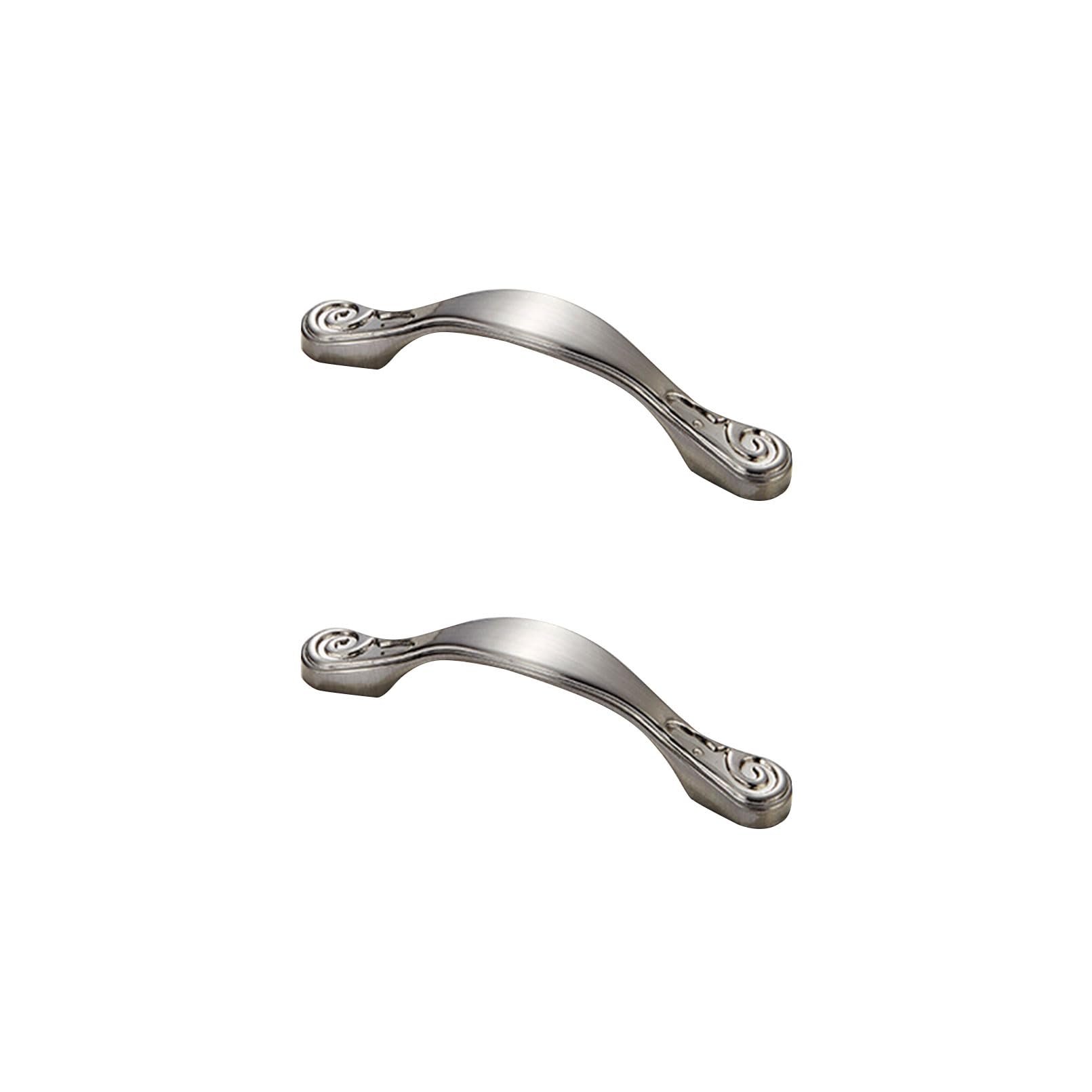 Szlxjmfl Brushed Cabinet Handles 2 Pack Handle For Furniture Solid Zinc Alloy | Plating Surface, Drawer Handles 64Mm Hole Centers Cupboard Handles Kitchen Door Handles Cabinet Pulls 64Mm/2.5In