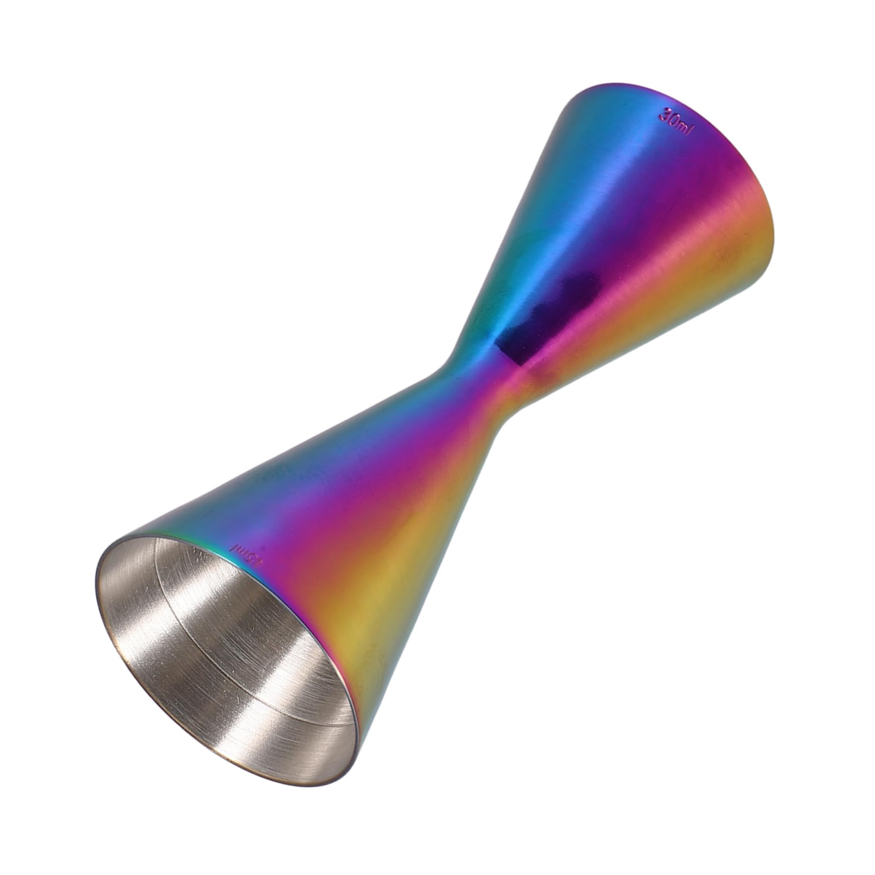 KICHOUSE Cocktail Measure Stainless Steel Bar Measuring Cup Dual-sided Jigger 30ml/45ml Wine Measuring Device Perfect for Bartenders