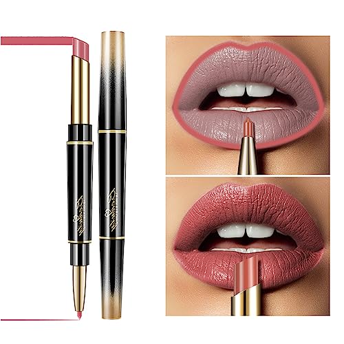 Pink Lipstick, Matte Cream Lipstick For Women Long Lasting, Moisturizing Highly Pigmented Easy To Colour - Creamy Formula Velvet Texture Lip Stick, Vegan, Cruelty-Free (9#Milk Tea) - Image 3