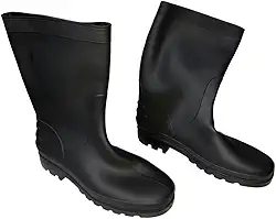 Botas de chuva em PVC para motociclismo, impermeáveis, tamanho 41/42