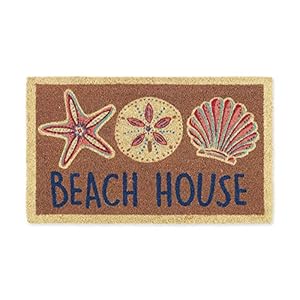 DII Heavy Duty Coir Doormat with Nonslip Vinyl Backing, Welcome Mat Outdoor Entry Way & Front Porch Décor, Beach House, 17x29 DII Heavy Duty Coir Doormat with Nonslip Vinyl Backing Welcome Mat Outdoor Entry Way Front Porch Decor Beach House 17×29