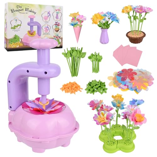 Activité Manuelle Fille Gaethra : Kit Création Bouquet de Fleurs DIY Enfant 3-10 Ans