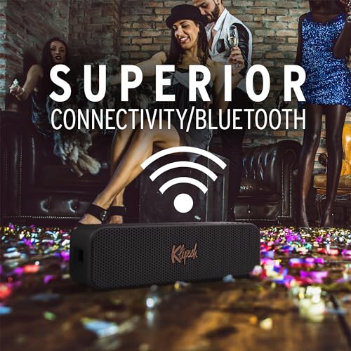 The Klipsch Detroit Portable Bluetooth Speaker with Dual 1" tweeters and 3" woofers, IP67 dust and Waterproof Rating, 20 Hours of Playtime for a Premium Live Concert Experience - image 9