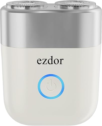 Mini afeitadora eléctrica, maquinilla de afeitar eléctrica para hombres, maquinilla de afeitar de aleación portátil, recargable USB-C, doble hoja,