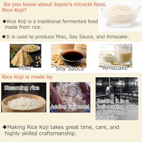 TANICA Rice Koji 1.1 lb (500g) – Authentic Japanese Dried Malted Rice for Yogurt Maker & Home Fermenter – Make Homemade Miso, Shio Koji & Amazake – 100% Japan-Grown White Rice, Gluten-Free, Vegan - image 2