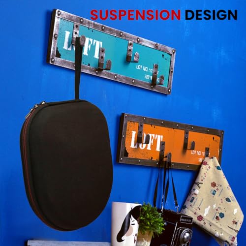 Image of ZORBES Headphone Travel Case Storage Bag for Sony CH520 /Soundcore Q20i, for JBL Tune 720BT /510BT, EVA Hard Shell Zipper Travel Case, Anti-scratch Carry Case with Elastic Band & Mesh Pocket, 19.5x23cm
