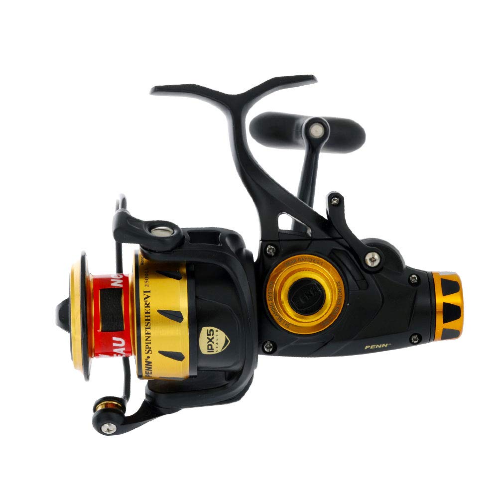 Penn Spinfisher VI kołowrotek spinningowy Unisex's Spinfisher VI, czarny/złoty, jeden rozmiar