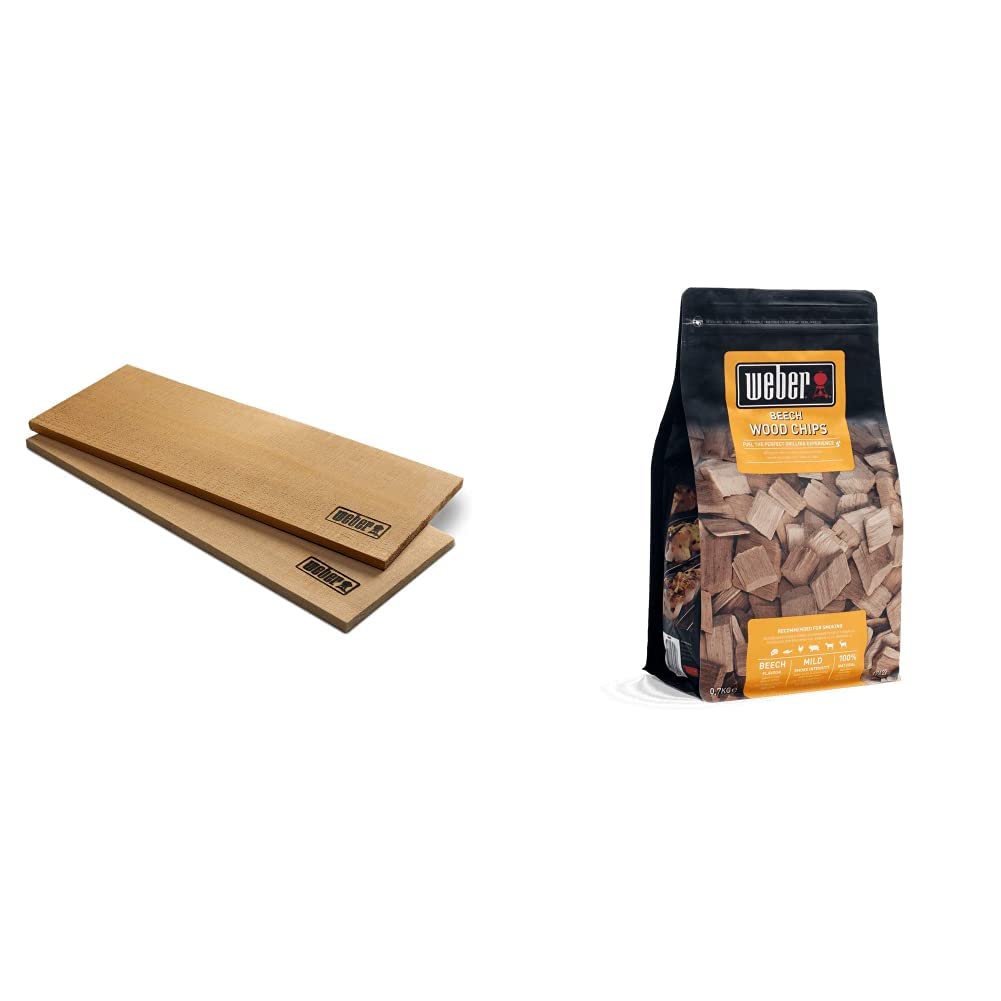 Copeaux de hêtre et planche de cèdre Weber pour vos barbecues d'été