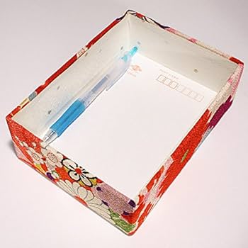 Amazon.co.jp: 道具箱 お裁縫箱 小物入れ ちりめん文庫箱（中