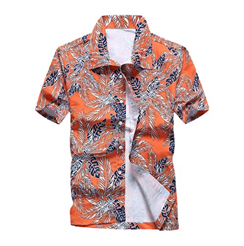 Chemise hawaïenne homme grande taille vêtement de plage respirant manches courtes