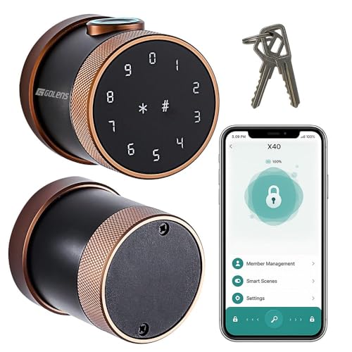 Golens (3PCS) 2025 Royale X40 Smart Digital Door Lock | 5-Wa...