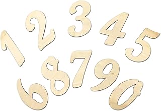 3 Inch 168 Pieces Wooden Numbers Unfinished Wood Numbers 0-9 Clock Numbers for Painting DIY Crafts
