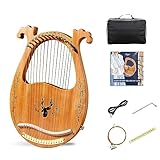 Harpe électrique à cordes 16/19, livrée avec micros, peut être connectée à des haut-parleurs, une variété de motifs de style au choix, corps Maany, instrument de niche débutant, Eas, 16, corde