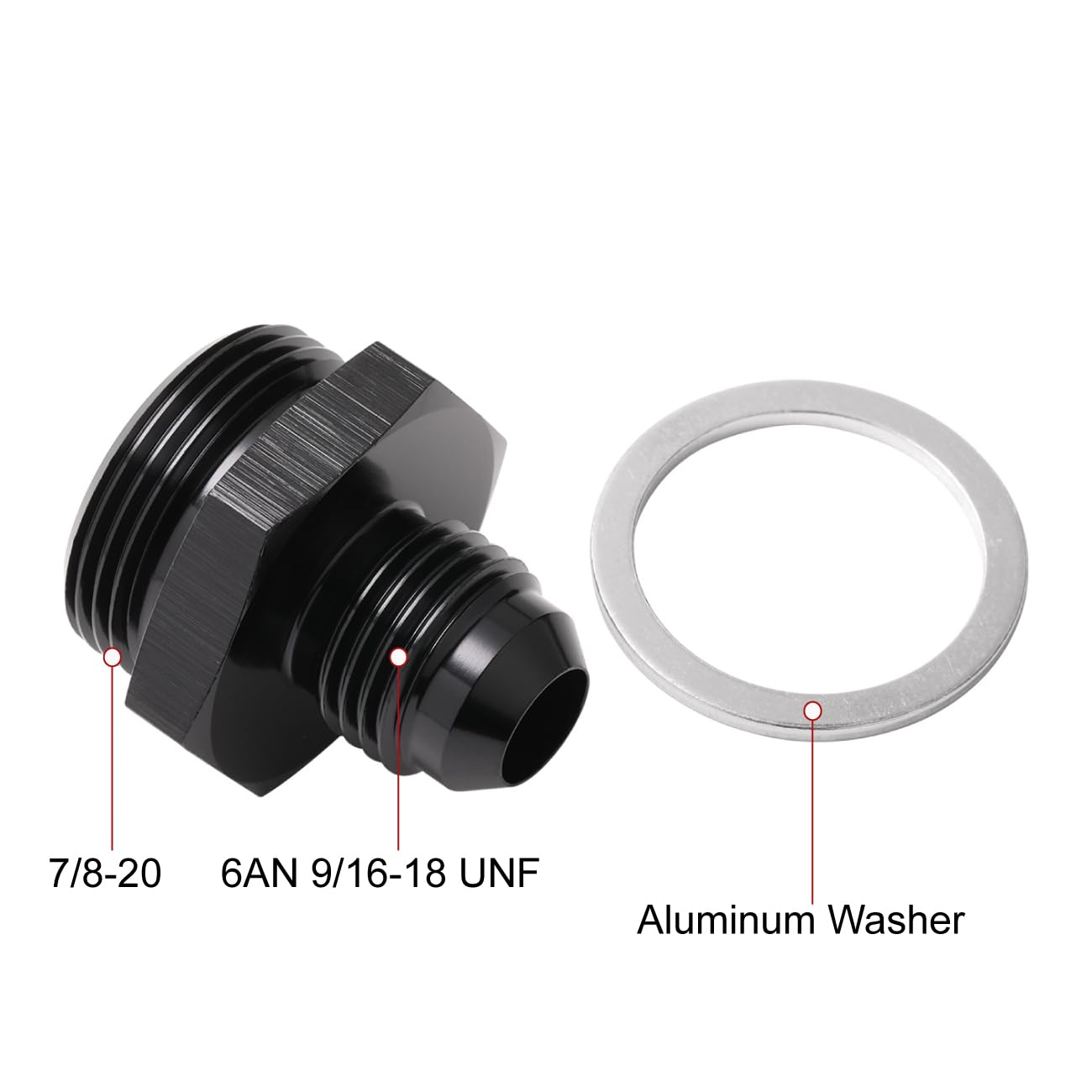Amazon.com: Podavelle 6AN Male Flare to 7/8-20 Male Carb