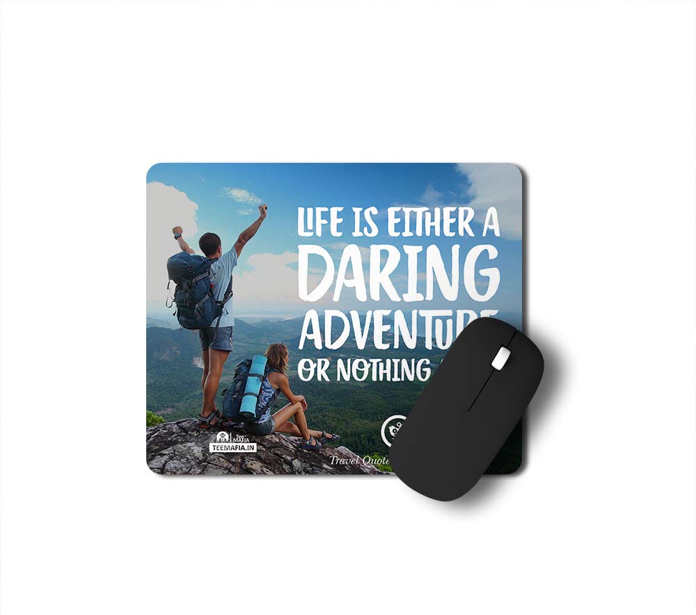 Tee Mafia Adventure Motorcycle Gaming Mouse Pad for Gamers | Rider Mousepad | Biker Mousepad | Anti Skid Technology Mouse Pad for Laptops and Computers