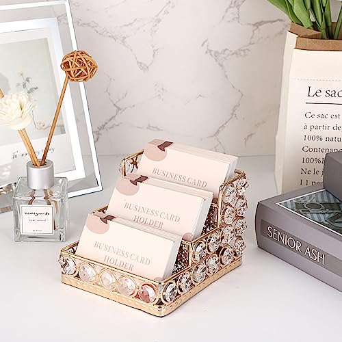 Tarjetero de mesa Hipiwe triple para organizar tarjetas en recepción 3