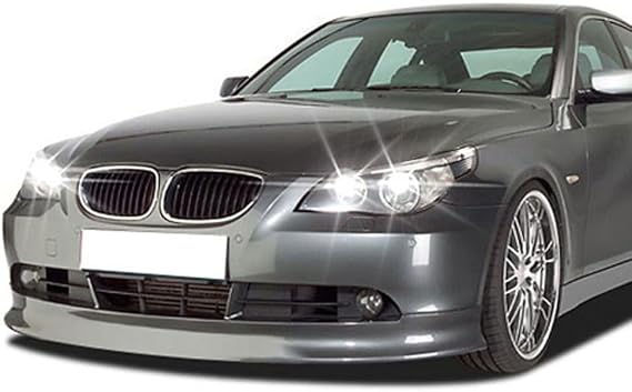 Front Bumper Lip Compatible with 2004-2010 BMW E60 E61 5 Series, IKON Style Black PU Front Lip Finisher Under Chin Spoiler Add On by IKON MOTORSPORTS, 2005 2006