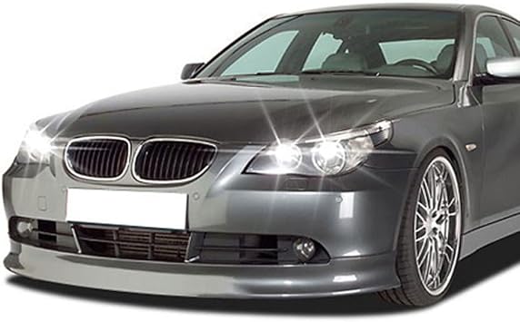 Front Bumper Lip Compatible with 2004-2010 BMW E60 E61 5 Series, IKON Style Black PU Front Lip Finisher Under Chin Spoiler Add On by IKON MOTORSPORTS, 2005 2006