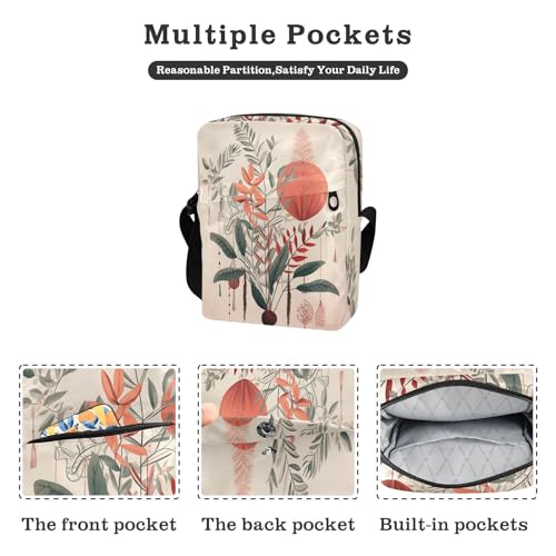 mens messenger bag Small Crossbody Bag Women women's crossbody handbags Adjustable Strap for School School- Plant2