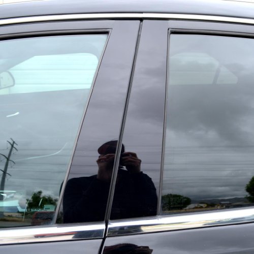 Ferreus Industries Piano Black Pillar Post Trim Cover fits: 2008-2014 Chrysler Town & Country All Models PIL-053-GB