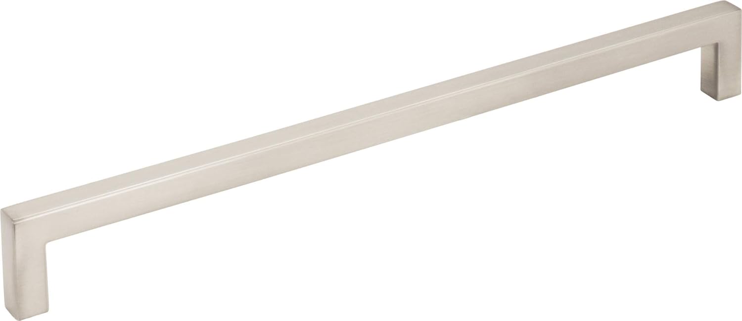 Elements 625-224 Stanton 8-13/16" (224 mm) Center to Center Square Cabinet Handle/Drawer Pull - Satin Nickel