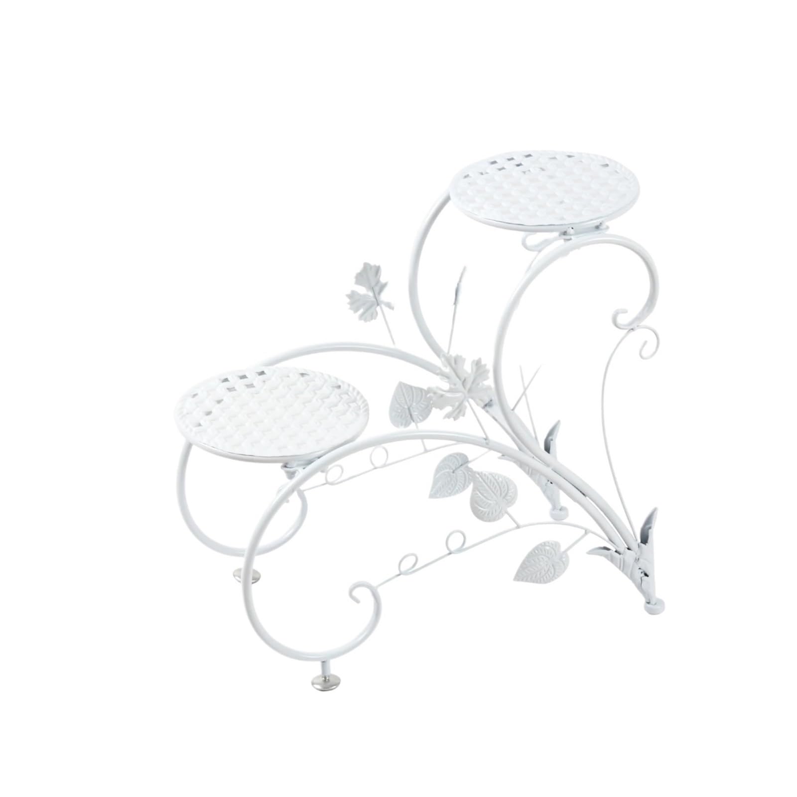 IOPKLYTF Plant Stand 2PCS Metal Plant Stand 4 Potted Flower Display