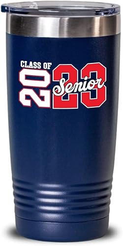 Miniatura 7 de Class Of 2023 - Taza para personas mayores regalos para hijo o hija de secundaria niñas y niños que él de regreso a la escuela 2023 acero inoxidable