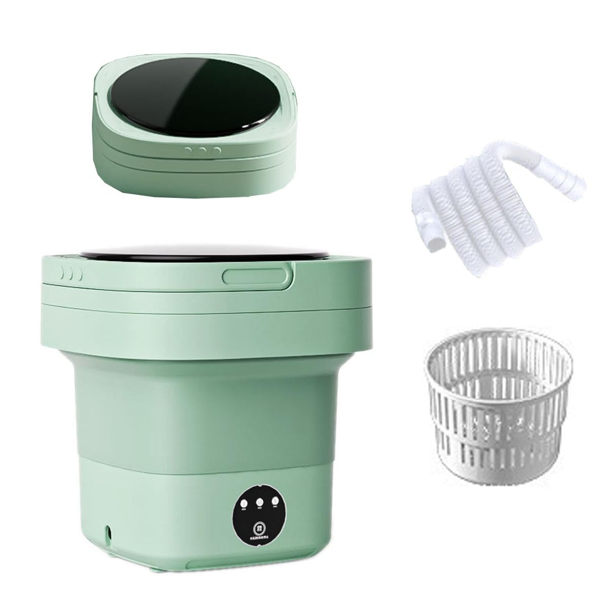 Machine à laver portable 8L verte idéale pour laver son linge en camping car