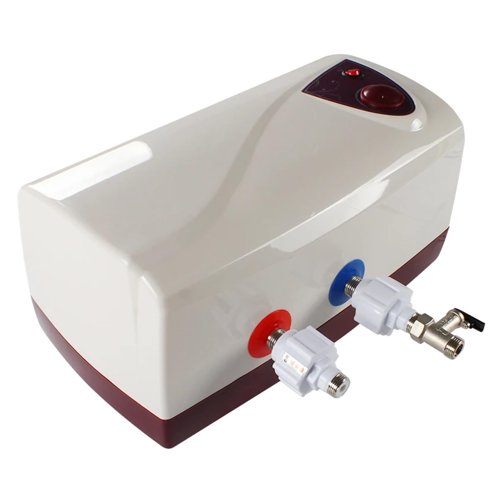 Scaldabagno for roulotte 12V/220V Scaldabagno Elettrico for roulotte da Campeggio 10L con misuratore della Temperatura dell'Acqua per modifiche Interne ed Esterne