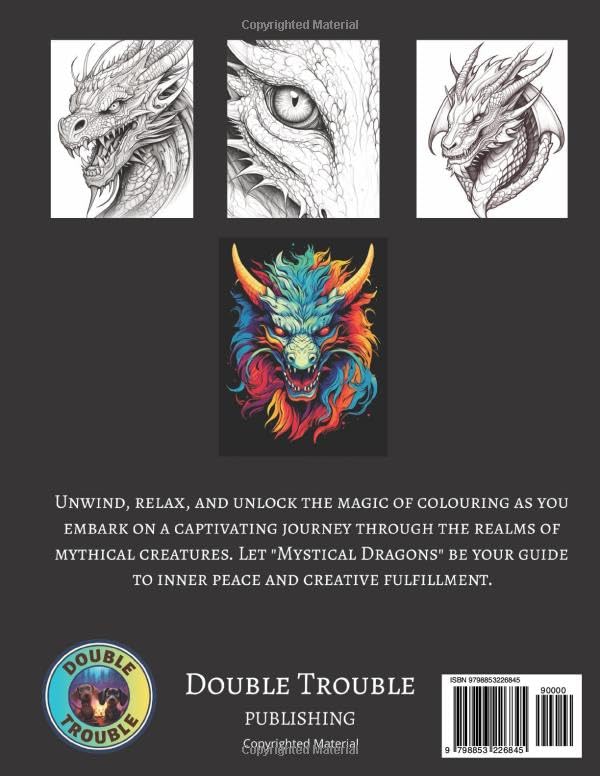 Miniatura 2 de Colouring Book Mystical Dragons Adult Colouring Book with Dragons