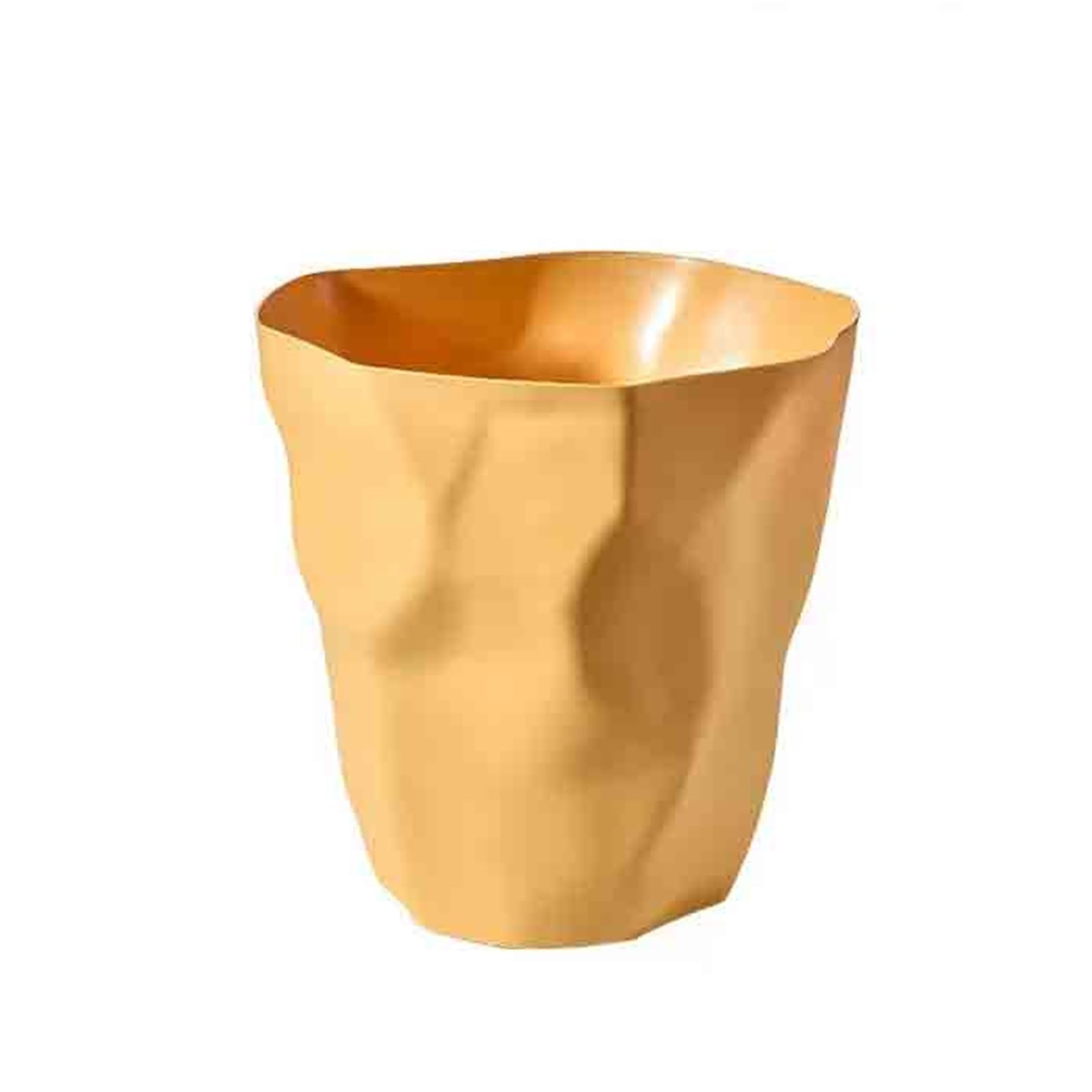 Garbage Bin Household bathroom trash can(Yellow)