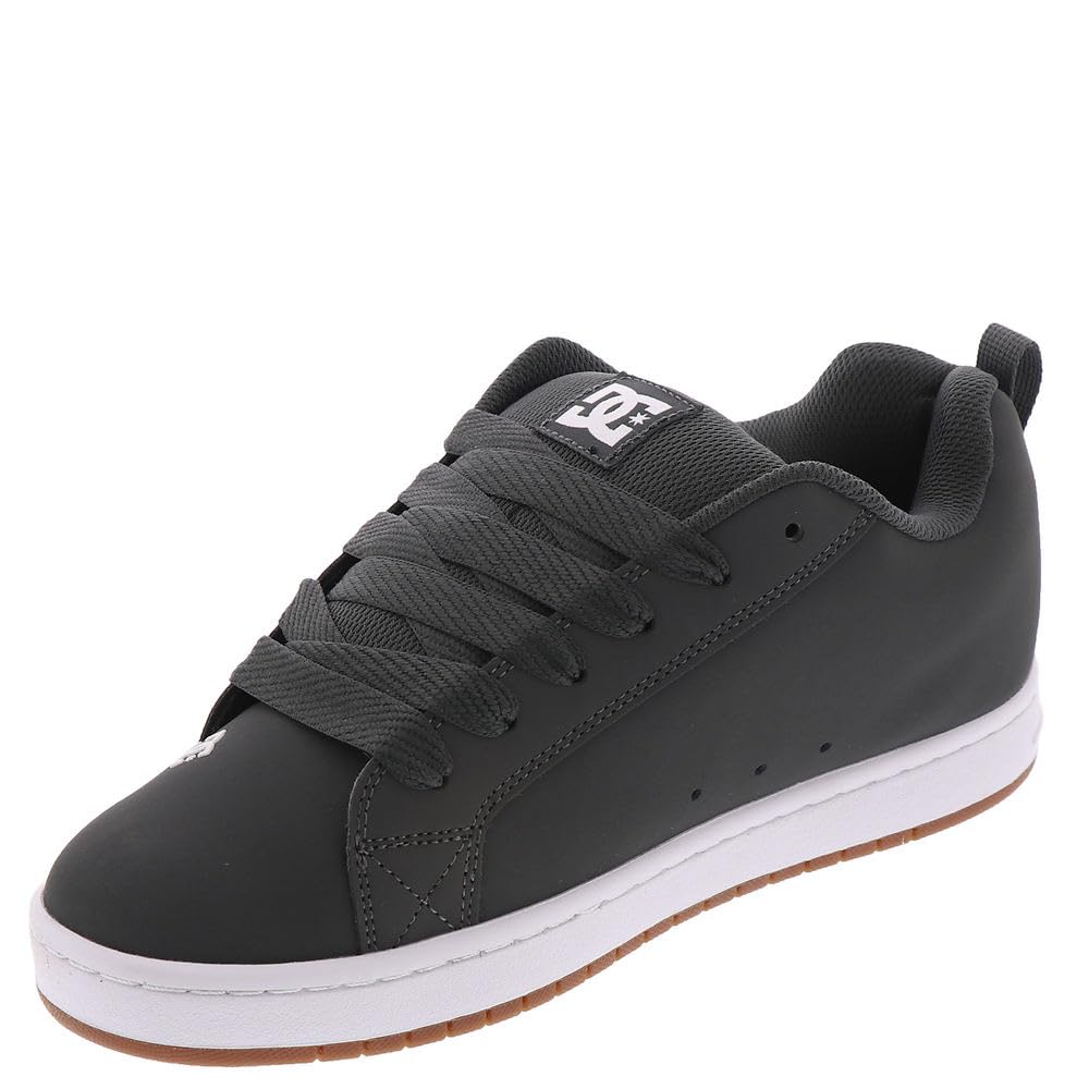 DCMen's Court Graffik Casual Skate Shoe, Dark Grey/White, 11.5