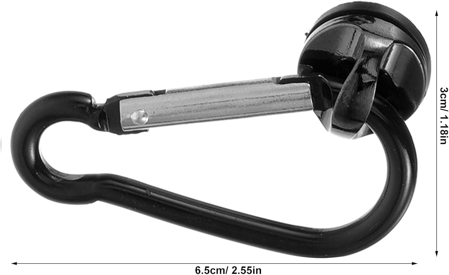 2pcs Metal Camera Strap Buckle with Screw Hooks Sturdy Portable Camera Belt Hook Black Quick Release Shoulder Strap Accessory for Photographers image 2