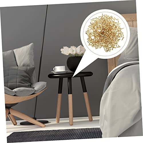 ERINGOGO 285 piezas Clavos de Cobre Redondos para Muebles y Carpintería Material de Cobre Puro para Uso en el Hogar Resistente y Fácil de Manejar para Manualidades y Decoraciones miniatura 2
